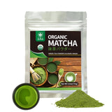 TIAN HU SHAN Matcha Green Tea Powder 3.5oz/100g, Pure Matcha Powder Culinary Grade Unsweetened for Lattes, Cooking, Baking, Vegan 100% Natural (Package May Vary)