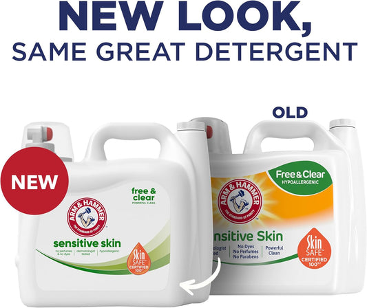 ARM_&_HAMMER_Sensitive_Skin_Free_&_Clear,_140_Loads_Liquid_Laundry_Detergent,_140_Fl_oz
