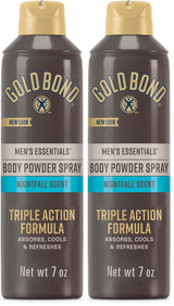 Gold Bond Men's Essentials Talc Free Body Powder, 10 oz., Body Powder for Men, Wetness Protection