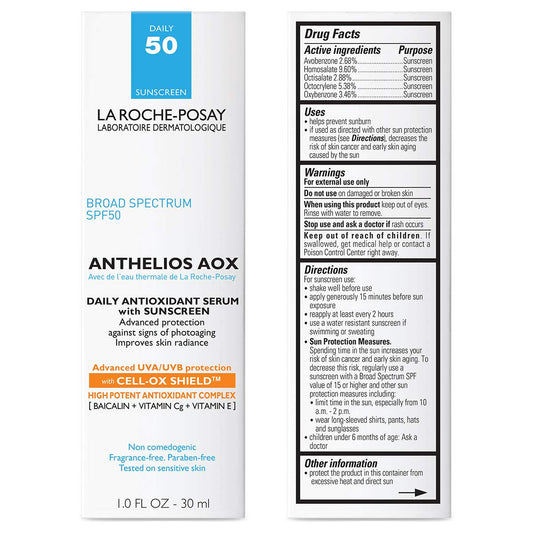 La_Roche-Posay_Anthelios_AOX_Daily_Antioxidant_Serum_with_SPF,_Face_Moisturizer_with_Sunscreen_and_Vitamin_C_&_E,_Oil_Free_Face_Sunscreen_for_Sensitive_Skin,_Moisturizing_Sun_Protection