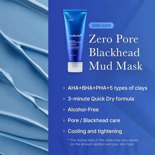 Medicube_Zero_Pore_Blackhead_Mud_Facial_Mask_-_Skin_Cooling_&_Pore_Tightening_-_3_Minute_Quick_Dry_Formula_with_AHA,_BHA,_PHA,_and_Pore-Purifying_Clay_-_Korean_Mud_Mask_3.52_oz