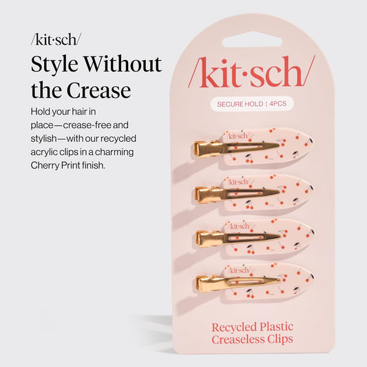 Kitsch_Creaseless_Hair_Clips_for_Women_-_No_Crease,_No_Bend_Hair_Clips_for_Styling,_Bangs,_Makeup_Application,_Face_Wash_-_Recycled_Acrylic_-_Cherry_Print_|_Ideal_Gifts_for_Women,_4pcs