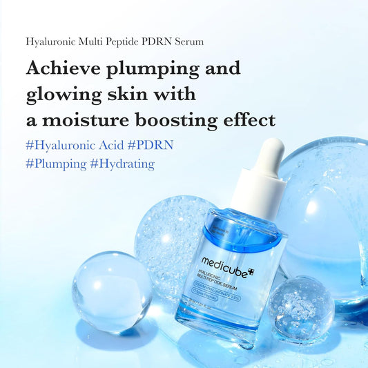 medicube_Hyaluronic_Multi_Peptide_PDRN_Serum_for_Glowing_and_Soothing_|_Lightweight_Water_Plumping_Radiant_Facial_Serum_for_All_Skin_Type,_Hydrating_Moisturizer,_Korean_Skincare_|_30ml_1.01fl.oz.