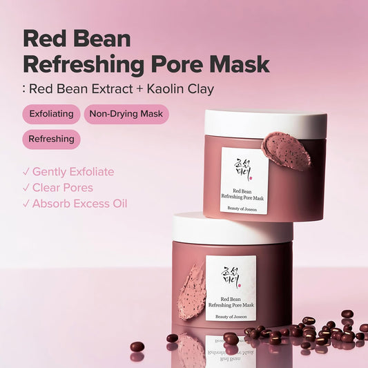 Beauty_of_Joseon_Red_Bean_Pore_Refreshing_Mask_Mud_Cream_Hydrating_Wash_Off_Pack,_Pore_Cleansing_Exfoliator,_Korean_Skin_Care_for_Men_and_Women_140ml,_4.73_fl.oz