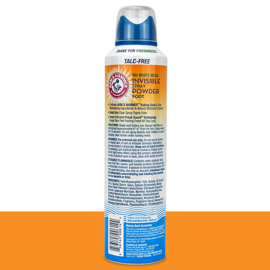 Arm_&_Hammer_Invisible_Foot_Powder_Spray,_Clear_Talc-Free_Sweat_Control,_Odor_Eliminating_Foot_Spray_For_Men_&_Women,_7_Oz_(3_Pack)