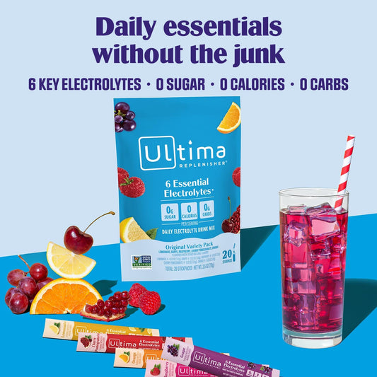 Ultima_Replenisher_Daily_Electrolyte_Powder_–_Original_Variety_Pack,_20_Stickpacks_–_Zero_Sugar_Hydration_Packets_with_6_Electrolytes_and_Minerals_–_Sugar_Free,_Plant_Based_&_Keto_Friendly_Drink_Mix