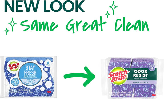 Scotch-Brite_Odor_Resist_Non-Scratch_Scrub_Sponge,_Dishwasher-Safe_Kitchen_Sponges_that_Resist_Bacterial_Odors,_Multipurpose_Dish_Sponge_for_Gentle_Cleaning,_6_Dish_Sponges