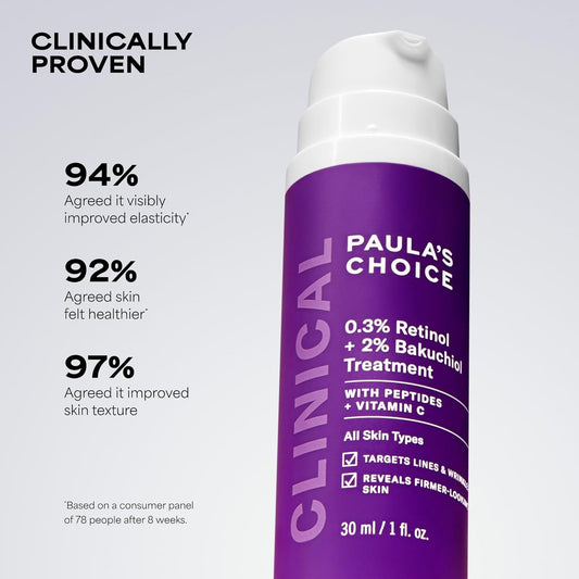 Paula's_Choice_CLINICAL_0.3%_Retinol_+_2%_Bakuchiol_Face_Serum_Treatment,_Anti-Aging_Serum_for_Face_with_Ceramides,_Hylauronic_Acid,_Vitamin_C_&_E,_Deep_Wrinkles_&_Fine_Lines,_Fragrance-Free,_1_oz
