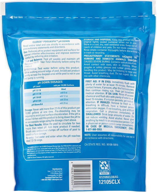 Clorox®_Pool&Spa™_Swimming_Pool_pH_Down,_Lowers_pH,_Protects_Against_Eye_and_Skin_Irritation,_5LB_(Pack_of_1)
