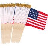 American Flags for Outside, 250th Anniversary USA Stick Flag with Handheld and Grounded Multi-Purpose Flagpole, Memorial Day, 4th of July Decorations, Patriotic Decorations