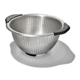 OXO Good Grips Stainless Steel Colander, Strainer with Non-Slip Handles, Kitchen Colander for Pasta and Vegetables, Nesting Stainless Steel Strainer and Sieve