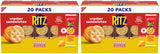 RITZ Cheese Sandwich Crackers, Lunch Snacks, 20 Snack Packs (6 Crackers Per Pack)