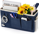 Bedside Caddy/Bedside Storage Bag Hanging Organizer for Bunk and Hospital Beds,Dorm Rooms Bed Rails,Can be Placed Glasses,Books,Mobile Phones,Keys