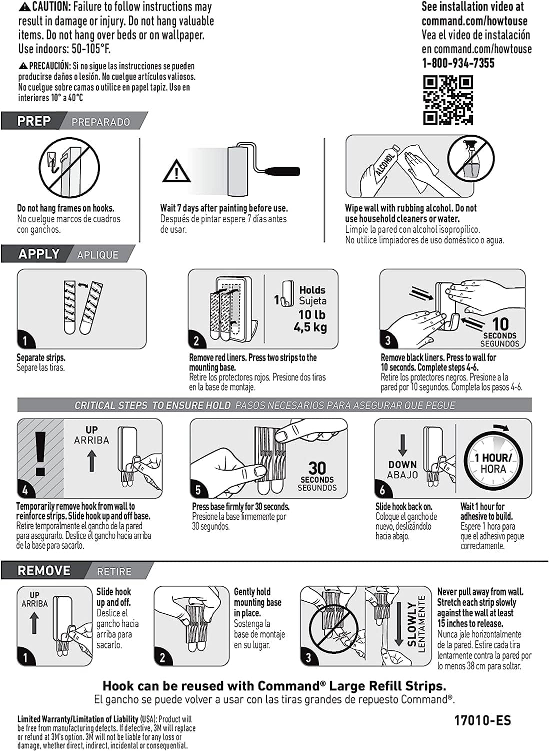 Command_10_lb_XL_Heavyweight_Hook,_2_Wall_Hooks_and_6_Strips,_Damage-Free_Hanging_with_Adhesive,_Heavy_Duty_Hanging_Great_for_Organization_and_Storage