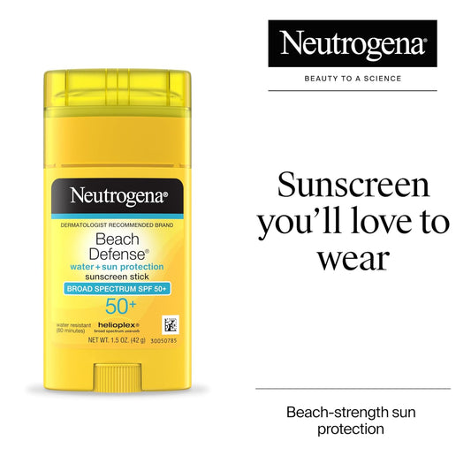 Neutrogena_Beach_Defense_Sunscreen_Stick_SPF_50,_Broad_Spectrum_Sun_Protection_for_Face_&_Body,_Water-Resistant,_Non-Greasy_Formula,_Travel_Size_for_Beach_&_Outdoor_Use,_1.5_oz_(42_g)