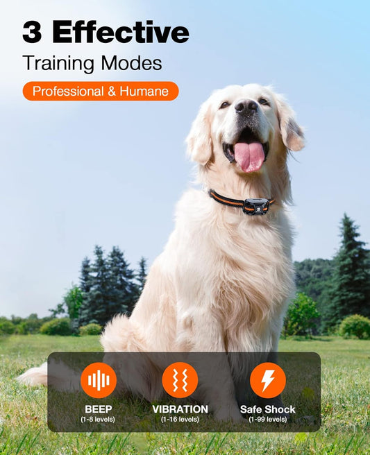 Bousnic_Dog_Shock_Collar_-_3300Ft_Dog_Training_Collar_with_Remote_for_5-120lbs_Small_Medium_Large_Dogs_Rechargeable_Waterproof_e_Collar_with_Beep_(1-8),_Vibration(1-16),_Safe_Shock(1-99)_(Orange)