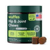 Advanced Dog Hip and Joint Supplement with Glucosamine, Chondroitin, Omega 3, MSM, and Green Lipped Mussel, 30 Pork Flavored Chews for Large Dog Breeds