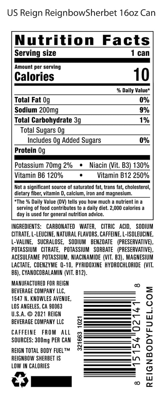 REIGN_Total_Body_Fuel,_Reignbow_Sherbet,_Fitness_&_Performance_Drink,_16_Fl_Oz_(Pack_of_12)