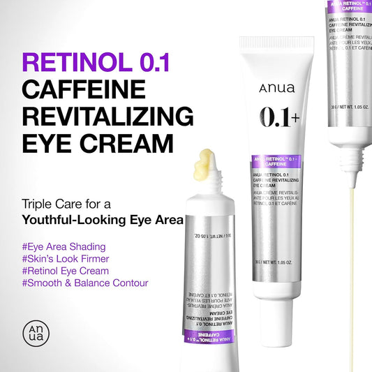 Anua_Retinol_0.1_Caffeine_Revitalizing_Eye_Cream,_Lightweight_Formula_for_Dark_Circles_&_Puffiness,_Hydrating_for_Sensitive_Skin,_Korean_Skincare,1.05_fl_oz