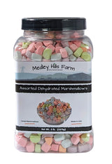 Assorted Dehydrated Marshmallows in Reusable Container by Medley hills farm - Cereal