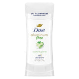 Dove Aluminum Free Deodorant for Women 72 hour odor protection 2.6 oz