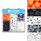 Sweets Indeed Halloween Eyeball Tacklebox – 2.53 oz Assorted Candy Eyeballs for Baking & Decorating – 18mm, 10mm & 3mm Edible Eyes for Cookies, Cupcakes & Cakes