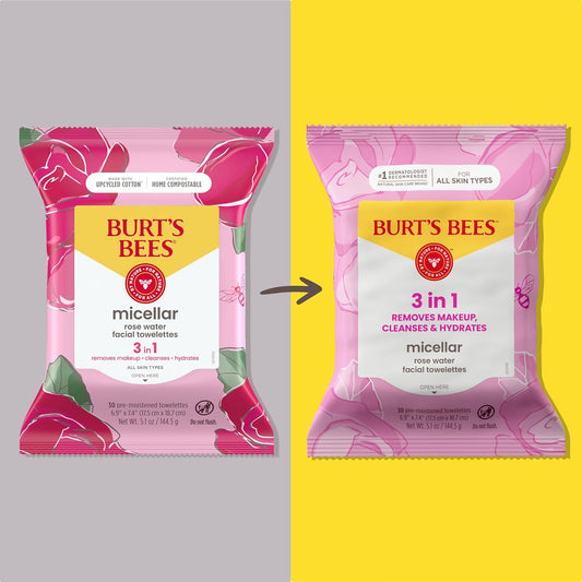 Burts_Bees_Micellar_Rose_Water_Facial_Towelettes,_100%_Plant_Based_Cloth;_99%_Natural_Origin;_Remove_Makeup,_Cleanse,_Hydrate;_No_Greasy,_Oily_Residue;_All_Skin_Types;_30_Ct,_Pack_of_3_(Pack_May_Vary)