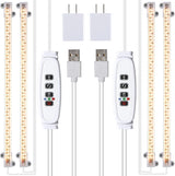 LED Grow Light Strips, Grow Lights for Indoor Plants Full Spectrum 3000K/3500K, Plant Light with 3/9/12H Timer, 10 Dimmable Levels for Seedling Succulent,1 Strip/2 Strip/3 Strip/4 Strip