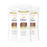 Dove Antiperspirant Deodorant Stick Even Tone Shea Butter & Vanilla Pack of 3 for 48h Odor and Sweat Protection & Skin Restoration, with Niacinamide & Visible Results in 3 Weeks, 2.6 oz