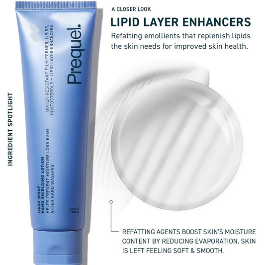 Prequel_Skin_Hand_Wrap,_Hand_Cream_for_Dry_Cracked_Hands._Deep_Nourishing_Moisturizing_Formula._Non-Greasy_Balm_for_Women_and_Men._Unscented_Skincare_with_Moisture_Lock_Formula._3.4oz
