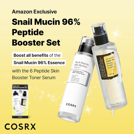 COSRX_Snail_Mucin_96%_Peptide_Booster_Set_-_Amazon_Exclusive_-_Korean_Skin_Care,_Gift_Sets,_Skin_Care_Sets_for_Women,_Advanced_Snail_Mucin_Serum,_Face_Serum,_Mothers_Day_Gifts_for_Mom
