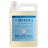 MRS. MEYER'S CLEAN DAY Liquid Dish Soap Refill, Rain Water, 48 fl. oz