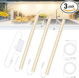 Under Cabinet Light, 12 Inch Plug in LED Closet Light with Memory Function, Cold White 6000K, Super Slim Dimmable Workbench,Under Counter Lights for Kitchen