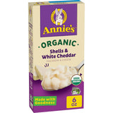 Annie's Homegrown Organic Macaroni & Cheese - Shells & White Cheddar - 6 oz