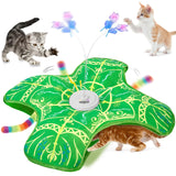 Interactive Cat Toys for Indoor Cats, Rechargeable Touch Activated Hide and Seek Kitten Toys for Bored Indoor Adult Cats with Fluttering