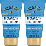 Gold Bond Therapeutic Foot Cream, 4 oz., With Jojoba & Peppermint Oil, Foot Moisturizer- pack of 3