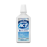 ACT Dry Mouth Anticavity Zero Alcohol Fluoride Mouthwash, Soothing Mint, 33.8 fl. oz.