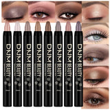 evpct 8Pcs Cream Eye Shadow Brightener Sticks Set for Eyes, Champagne Pearl Taupe Bronze Cocoa Stone Putty Smoky Amethyst Shimmer Matte Pencil Eye shadow Applicator Stick Palette Makeup Waterproof 03 Eyeshadow Metallic Silky Cosmetic