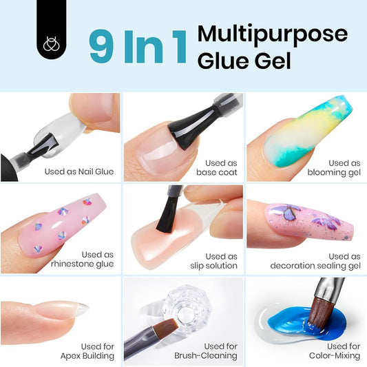 Beetles_Gel_Nail_Glue_and_No_Wipe_Top_Coat_Kit,_2Pcs_15ml_9_In_1_UV_Nail_Glue_for_Acrylic_Nail_Tips_Clear_Press_On_Nails,_Easy_Nail_Extension_Gel,_Soak_Off_LED_Shine_Finish_DIY_Home_Manicure
