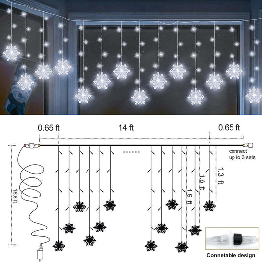 Christmas_White_Icicle_Lights_with_Snowflake,_150_LED_Curtain_Lights_with_8_Lighting_Modes,_Plug_in_Twinkle_Lights_for_Home_Christmas_Wedding_Party_Decoration