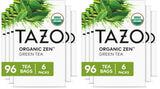 TAZO Organic Zen Green Tea Bags, Caffeine Free Tea with Refreshing Lemongrass & Spearmint