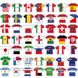 2026 World Cup Soccer Jersey Flag Bunting Banner 50 Pcs International Country String Flags Garland Merchandise for Sports Themed Parties Olympic Celebrations Decorations(Not among the top 48 teams)
