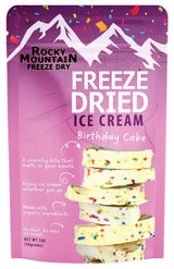Rocky Mountain Freeze Dry Dried Ice Cream - Strawberry Crunchy Creamy Snack 1 Oz Clean Ingredients No Melt Chill Just Crunch