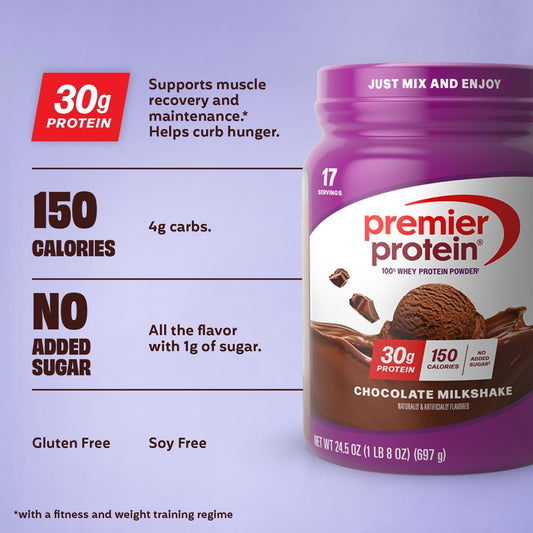 Premier_Protein_Powder,_Chocolate_Milkshake,_30g_Protein,_No_Added_Sugar,_100%_Whey_Protein,_Keto_Friendly,_Soy_&_Gluten_Free,_24.5_oz_(17_Servings)