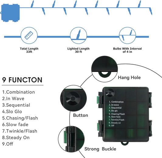 100_LED_Christmas_String_Lights_with_Remote_-_33ft_Mini_Bulb_Battery_String_Lights_-_Fairy_Lighting_Decor_for_Outdoor_Garland_Yard_Dorm_Roofs_House_Christmas_Tree_Decorations_-_Multi_Color