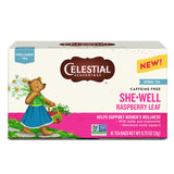 Celestial Seasonings Leaf Wellness Tea, Caffeine Free, 16 Tea Bags Box