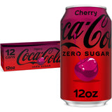 Coca-Cola Cherry Zero Soda | Zero Sugar Cherry Vanilla, 12 Fl Oz (pack of 12)