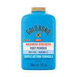 Gold Bond Medicated Talc-Free Foot Powder , Maximum Strength Odor Control & Itch Relief
