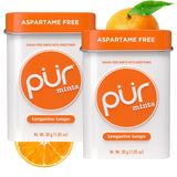 PUR Mints | Aspartame Free Mints | Made with Xylitol | Sugar Free, Vegan, Gluten Free & Keto Friendly | Natural Peppermint Flavored Mints, 30 Pieces (Pack of 2)
