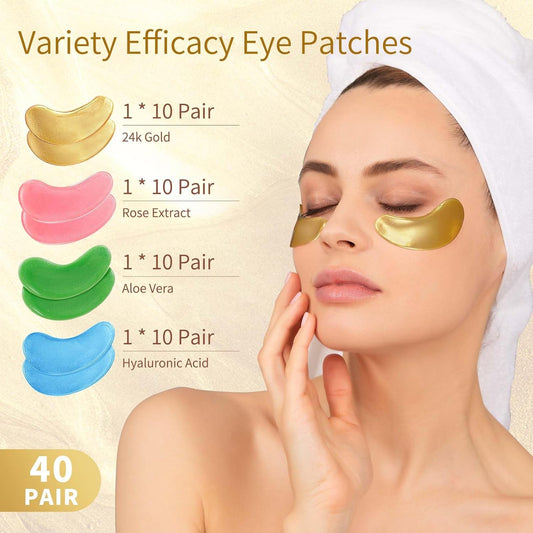 Under_Eye_Patches,_40_Pairs_Eye_Mask_for_Dark_Circles,_Puffy_Eyes,_Undereye_Bags,Wrinkles,Eye_Mask_Patches_with_24K_Gold,_Hyaluronic_Acid,Rose_&_Aloe_Vera,_Eye_Treatment_Skin_Care_for_Men_&_Women_Gift
